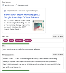 Search Engine Optimization